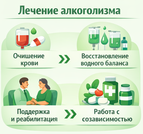 лечение алкоголизма в Россоши этапы